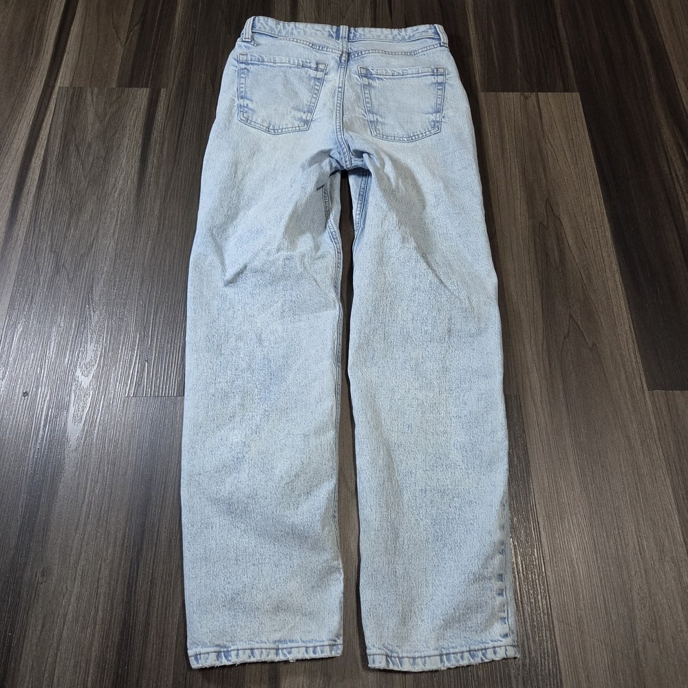 Wild Fable Women's Wide-Leg Jeans Size 6 Light Wash Blue Distressed 5-Pocket - Picture 6 of 9